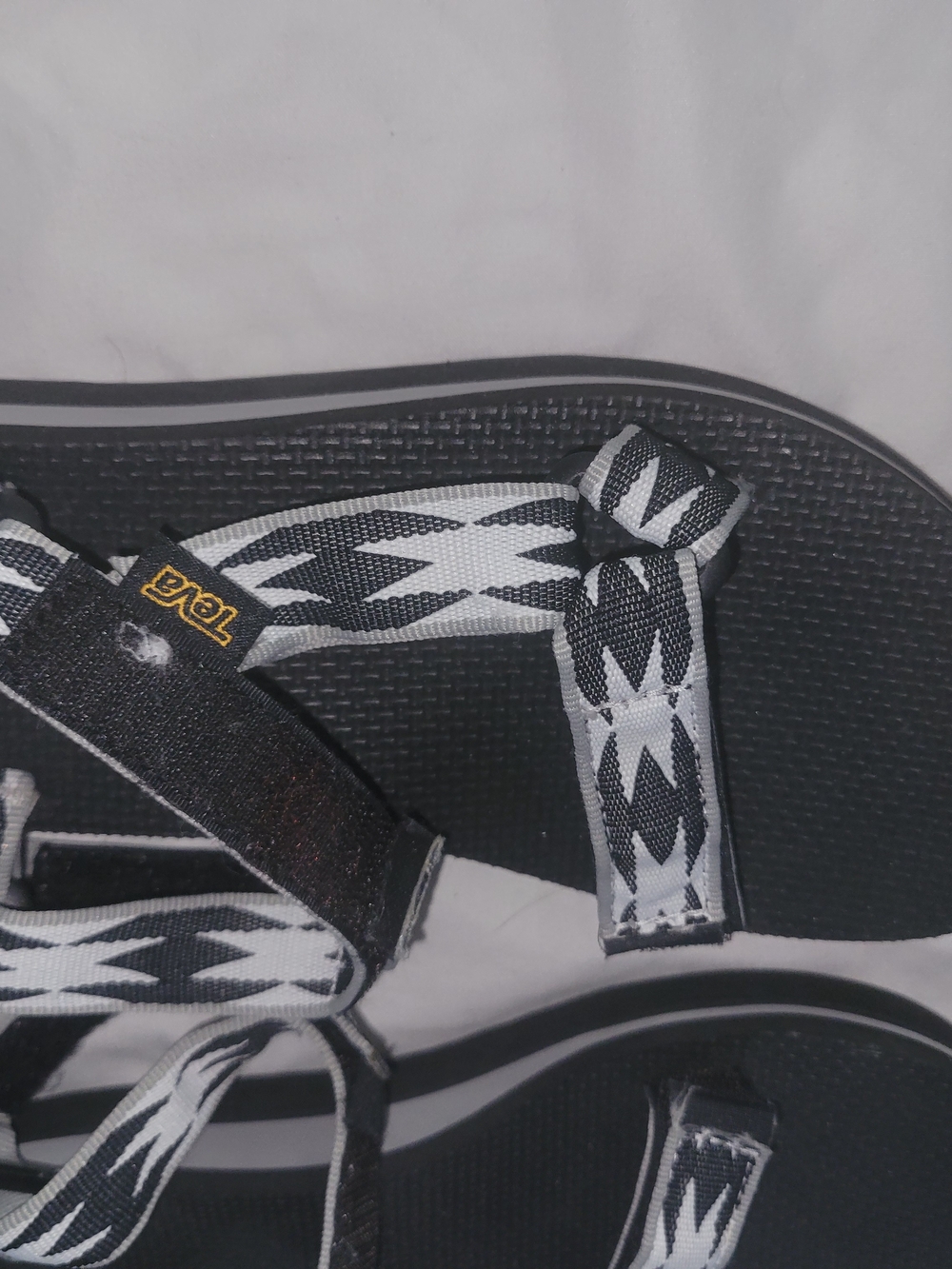 Teva Women's Black & White Strapped Sandals
